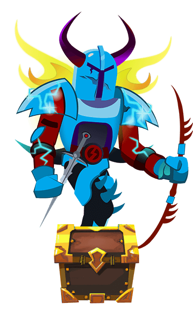 Blue Knight Skin with a Box